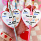 Class Valentine Gift! Personalized Engraved Name Pencil with Valentine Card!