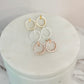 My wedding day would KNOT be complete without you! Circle stud earrings & knot bangle gift set!