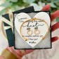 My wedding day would KNOT be complete without you! Circle stud earrings & knot bangle gift set!