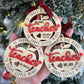 Teacher Ornament, 2024-2025 year, It takes a big heart to shape little minds, personalized with teacher name, from name & date