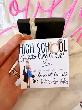 2024 High School Graduation Gift! Circle Pendant Necklace