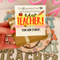 New Teacher! Back to School Love Bracelet! Card, box and ribbon included!