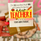 New Teacher! Back to School Love Bracelet! Card, box and ribbon included!