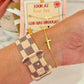 Look at how far God has brought you Gold Cross bracelet, Non-Tarnish with card, box & ribbon included!