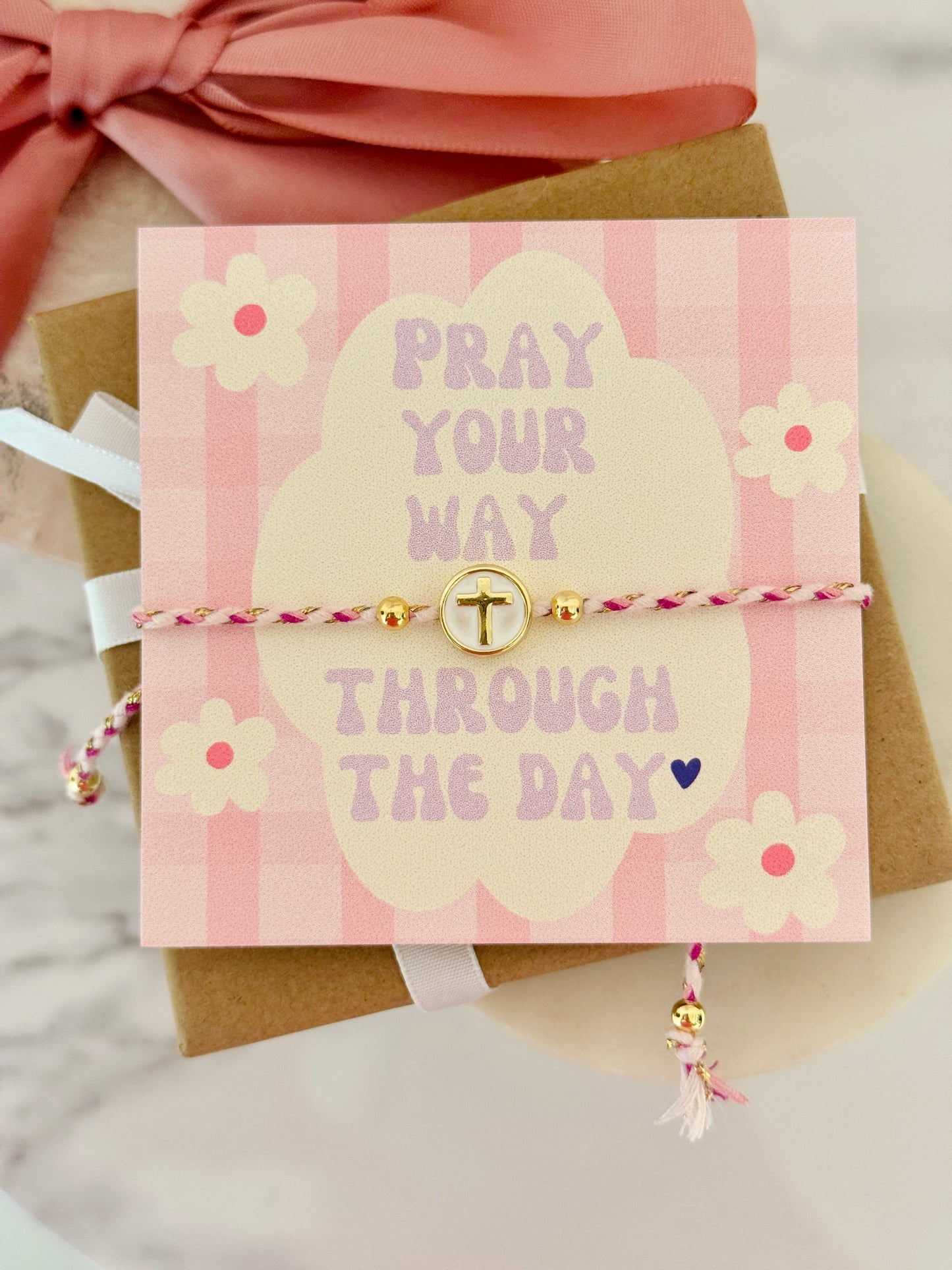 Pray Your Way Through the Day! Encouragement gift with card, box & ribbon included!