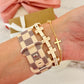 Make Heaven Crowded, Stone Marble Cross Bracelet with card, box & ribbon