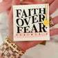 Faith Over Fear Gold, stainless steel, non-tarnish necklace with card, box & ribbon included!