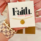 Faith Over Fear Gold Necklace, stainless steel, non-tarnish with card, box & ribbon included!