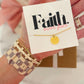 Faith Over Fear Gold Necklace, stainless steel, non-tarnish with card, box & ribbon included!