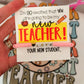 New Teacher! Back to School Love Bracelet! Card, box and ribbon included!