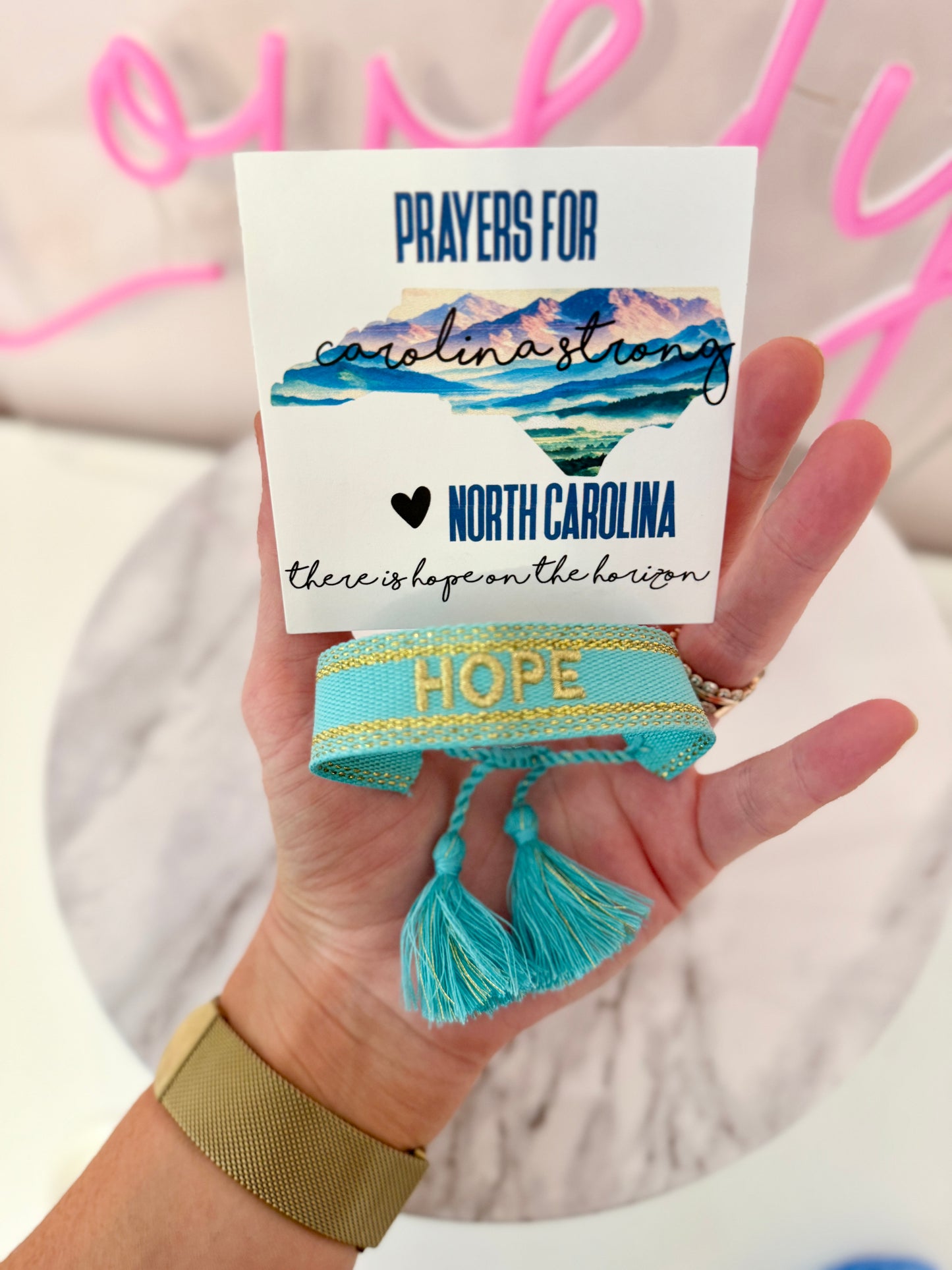 Hope on the Horizon Bracelet- Western North Carolina Hurricane Relief Fund