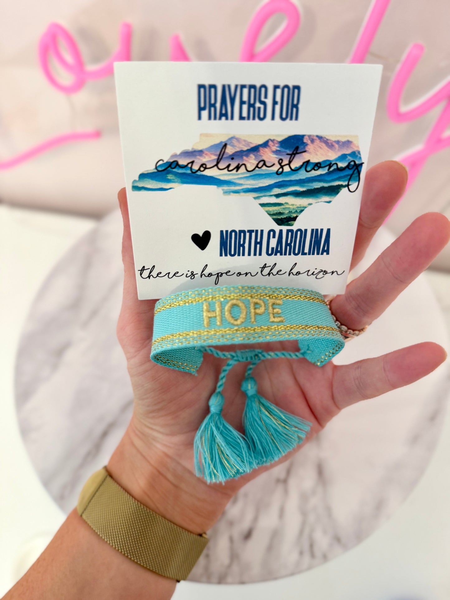 Hope on the Horizon Bracelet- Western North Carolina Hurricane Relief Fund