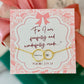 Pink! For I am Fearfully & Wonderfully Made, New Mom Infinity Necklace- Non-Tarnish!