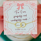 Pink! For I am Fearfully & Wonderfully Made, New Mom Infinity Necklace- Non-Tarnish!