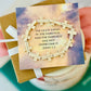 The Light Shines in the Darkness, Marble Cross bracelet, box & ribbon included!