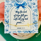 May the God of Hope fill you with all joy & peace, Gold Cross Bracelet, Non-Tarnish, Box & ribbon included!