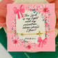 The Lord is my Light & Salvation, gold cross bracelet, non-tarnish, box & ribbon included!