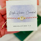 Make Heaven Crowded, Pink & Gold cord cross bracelet, box & ribbon included!