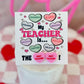 My Teacher is... the BEST TEACHER Pink sweetheart studs! Valentine's Day gift, Thanks for being the best teacher, teacher gift, personalized card, box & ribbon!