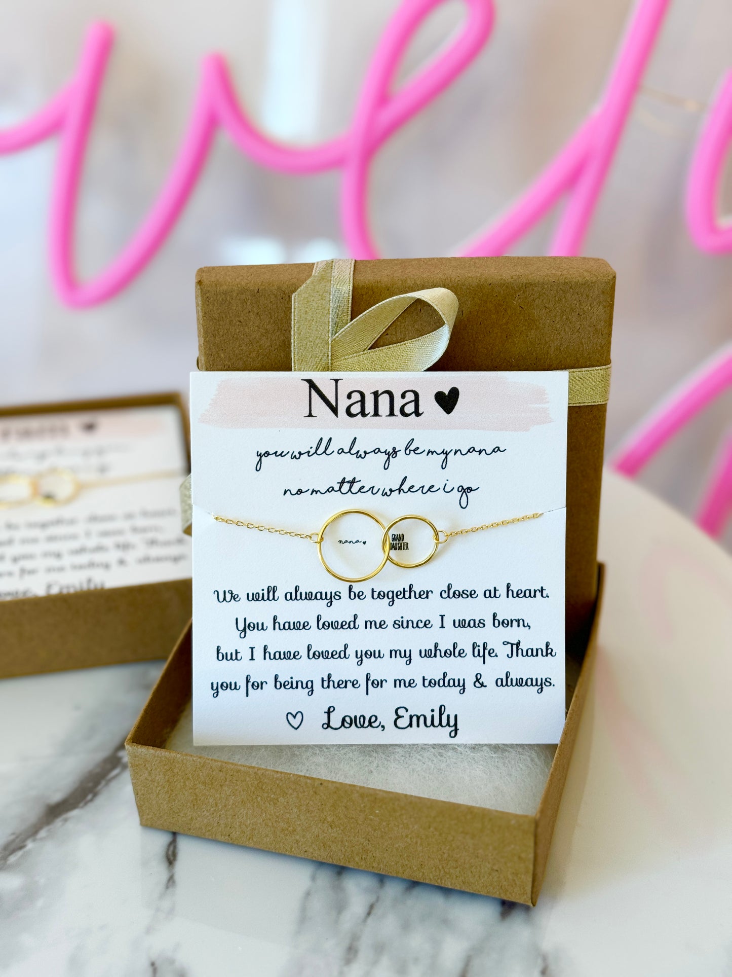 Grandma Wedding Gift Necklace