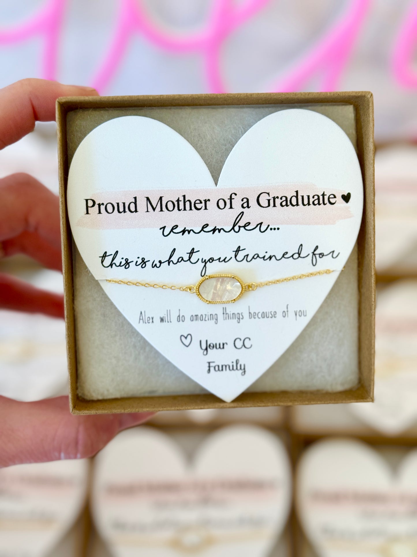 Mom of Graduate Gift Bracelet