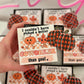 We couldn't have PICKED a better teacher than you!Plaid Pumpkin Earrings!Teacher appreciation gift! Personalized card,box & ribbon included!