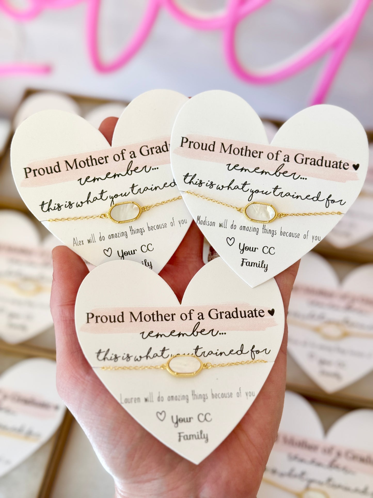 Mom of Graduate Gift Bracelet