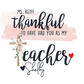 End of Year Teacher Thank You Heart Studs