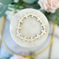 Make Heaven Crowded, Stone Marble Cross Bracelet with card, box & ribbon