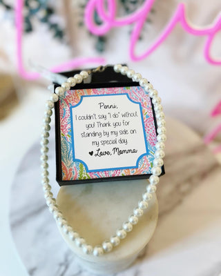 Flower Girl Pearl Necklace