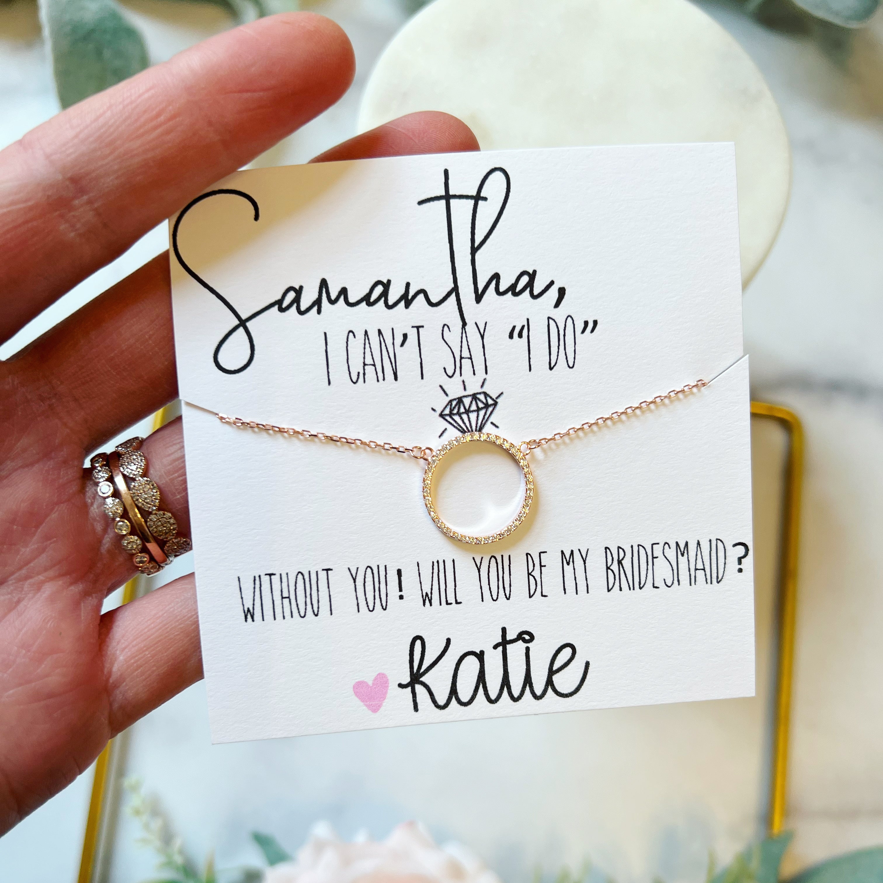 Francesca's Will You Be My Bridesmaid Pearl Necklace | Hamilton Place