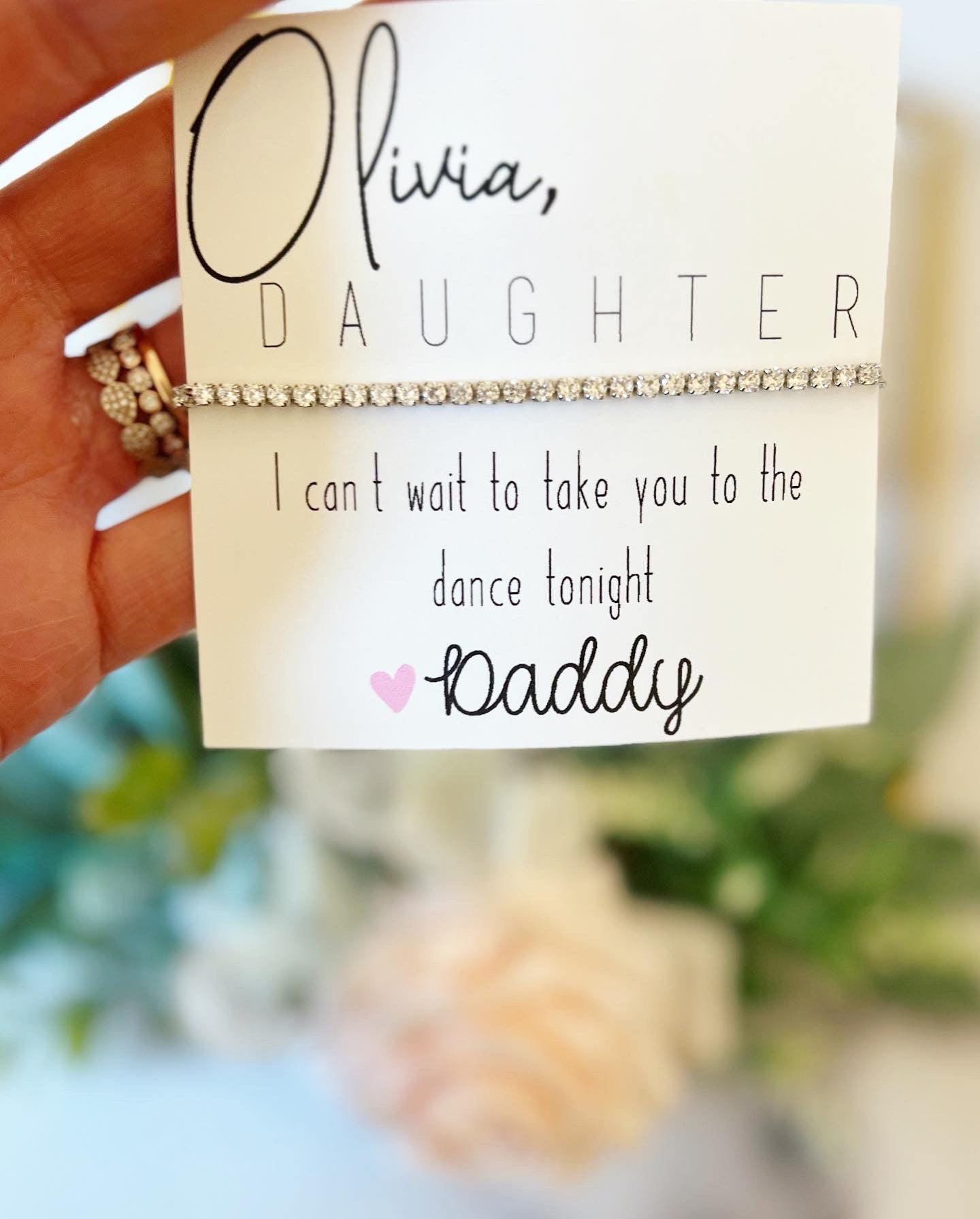 Daddy Daughter Studded Bracelet