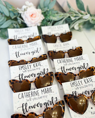 Flower Girl Heart Sunglasses