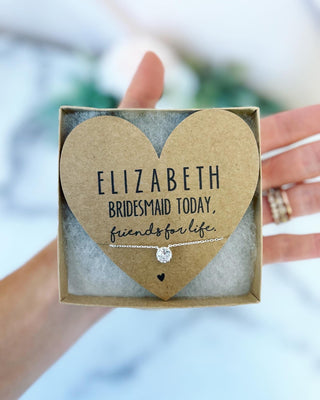 Friends for Life Bridal Party Necklace