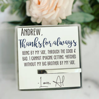 Gift for Brother Tie Bar