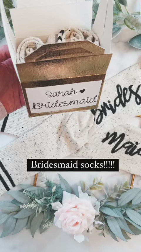 NEW! Bridal Party Socks – Love Leigh Gift