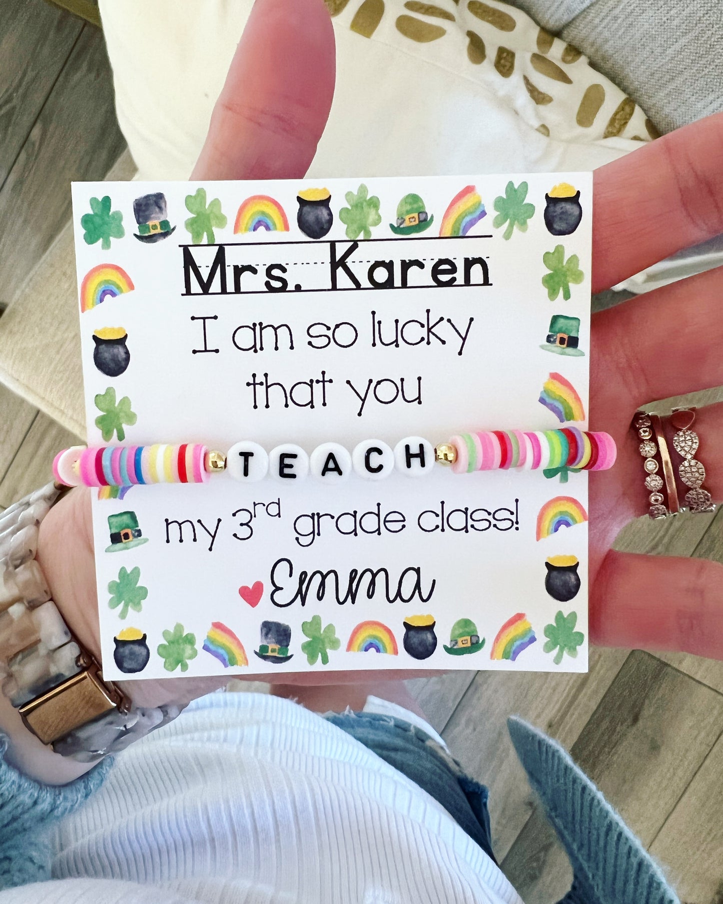 St. Patrick's Day Teach Bracelet