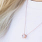 Pink! Colored Heart Dainty Necklaces