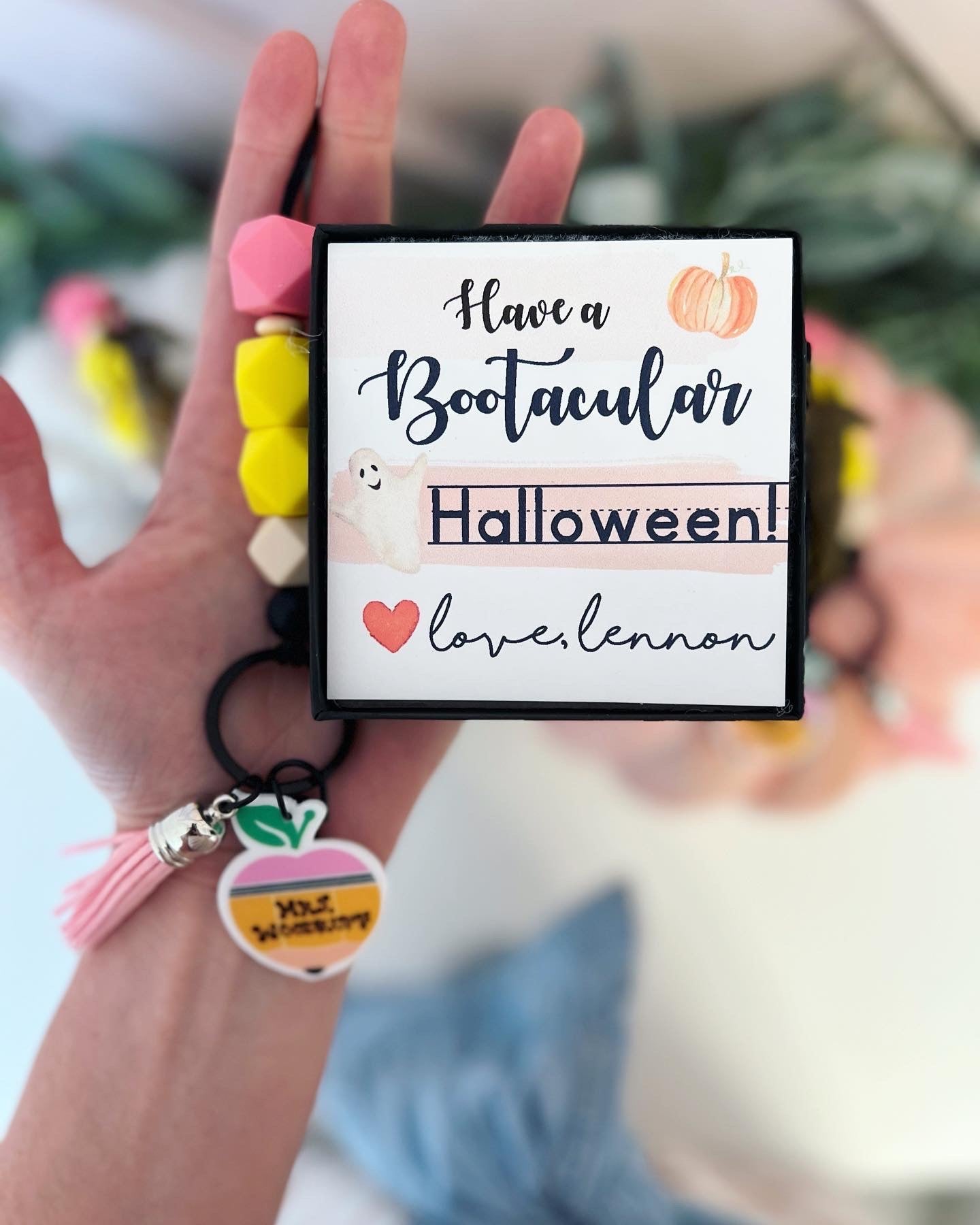 Pencil Lanyard Halloween & Fall Teacher Gift