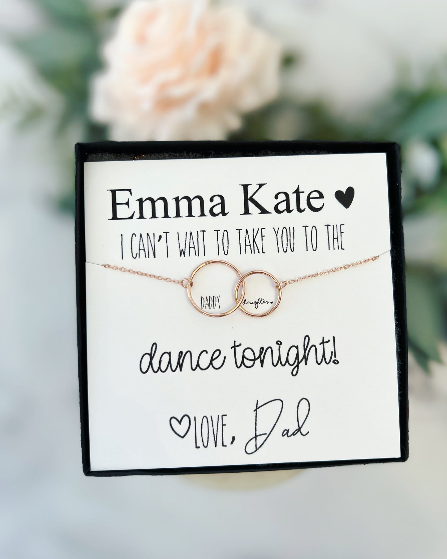 Daddy Daughter Dance Infinity Necklace