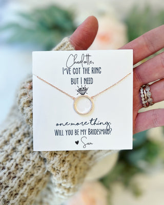Got the Ring! Bridal Party Necklace
