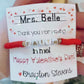 Faith Teacher Valentine's Day Bracelet