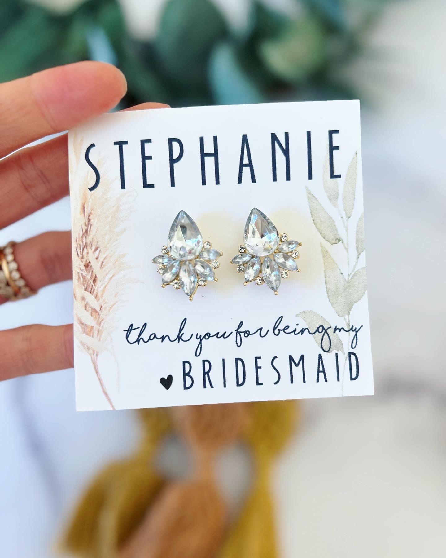 Boho Bridesmaid Statement Earrings