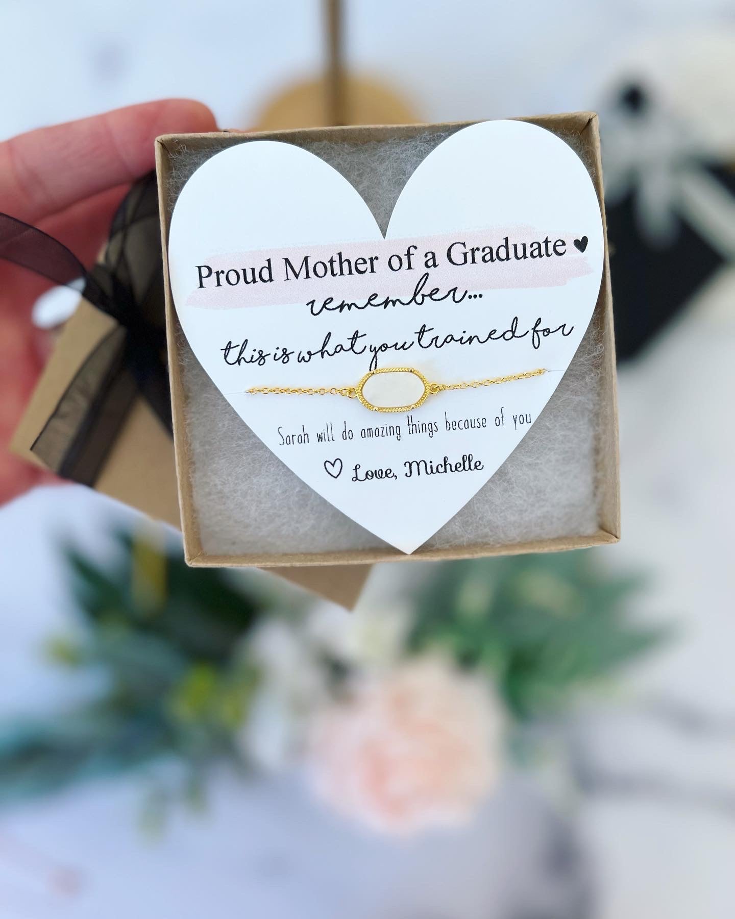 Mom of Graduate Gift Bracelet