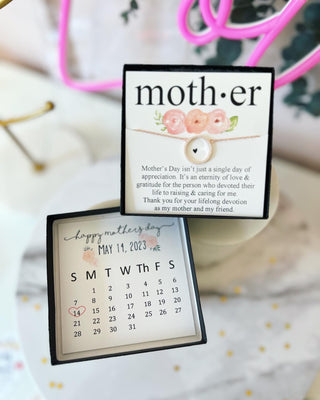 Mother's Day Circle Pendant Necklace