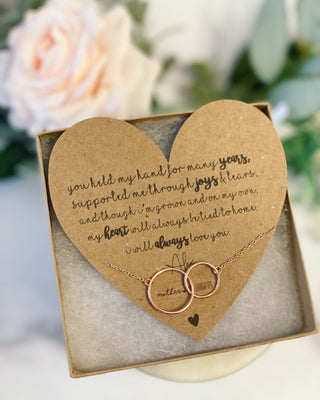 Infinity Necklace for Mother of the Bride