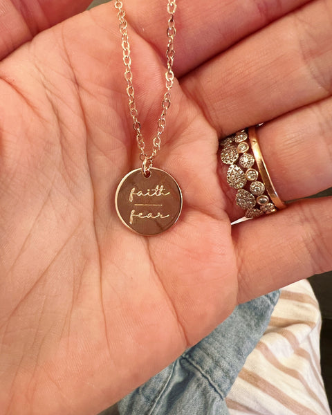 18k Gold Plated Bling Faith Necklace – Godsloveapparel