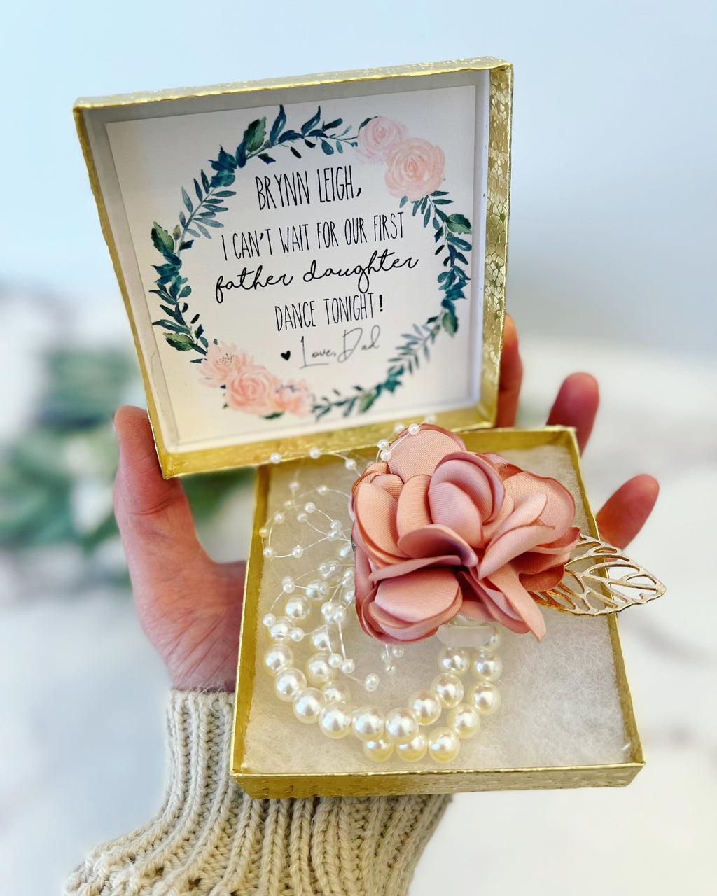 Flower Corsage for Daddy Daughter Dance – Love Leigh Gift