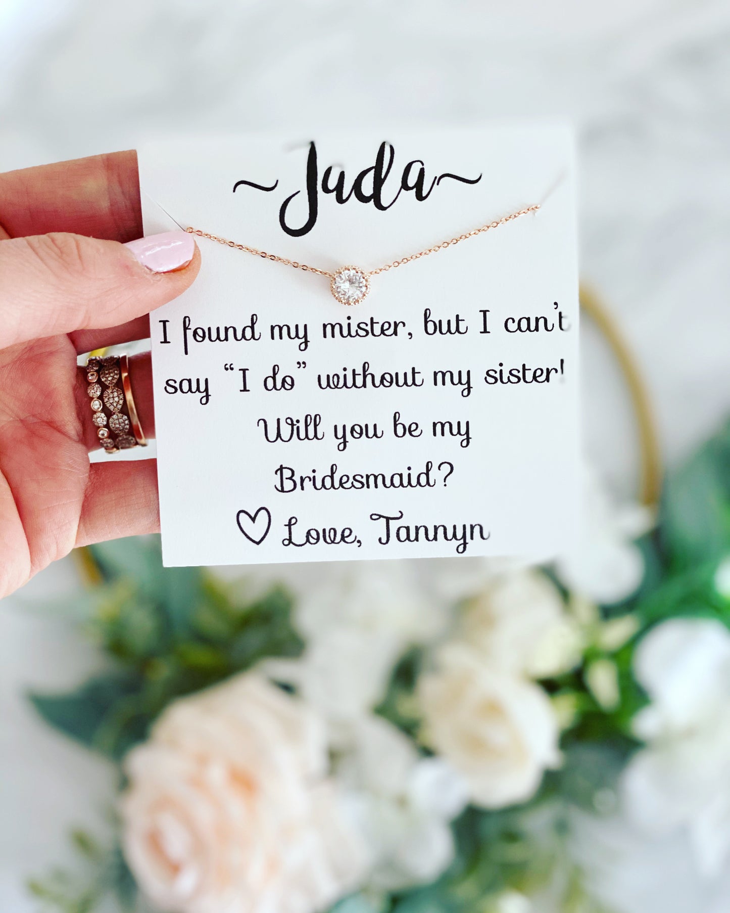I Found My Mister, but I Need My Sister Necklace