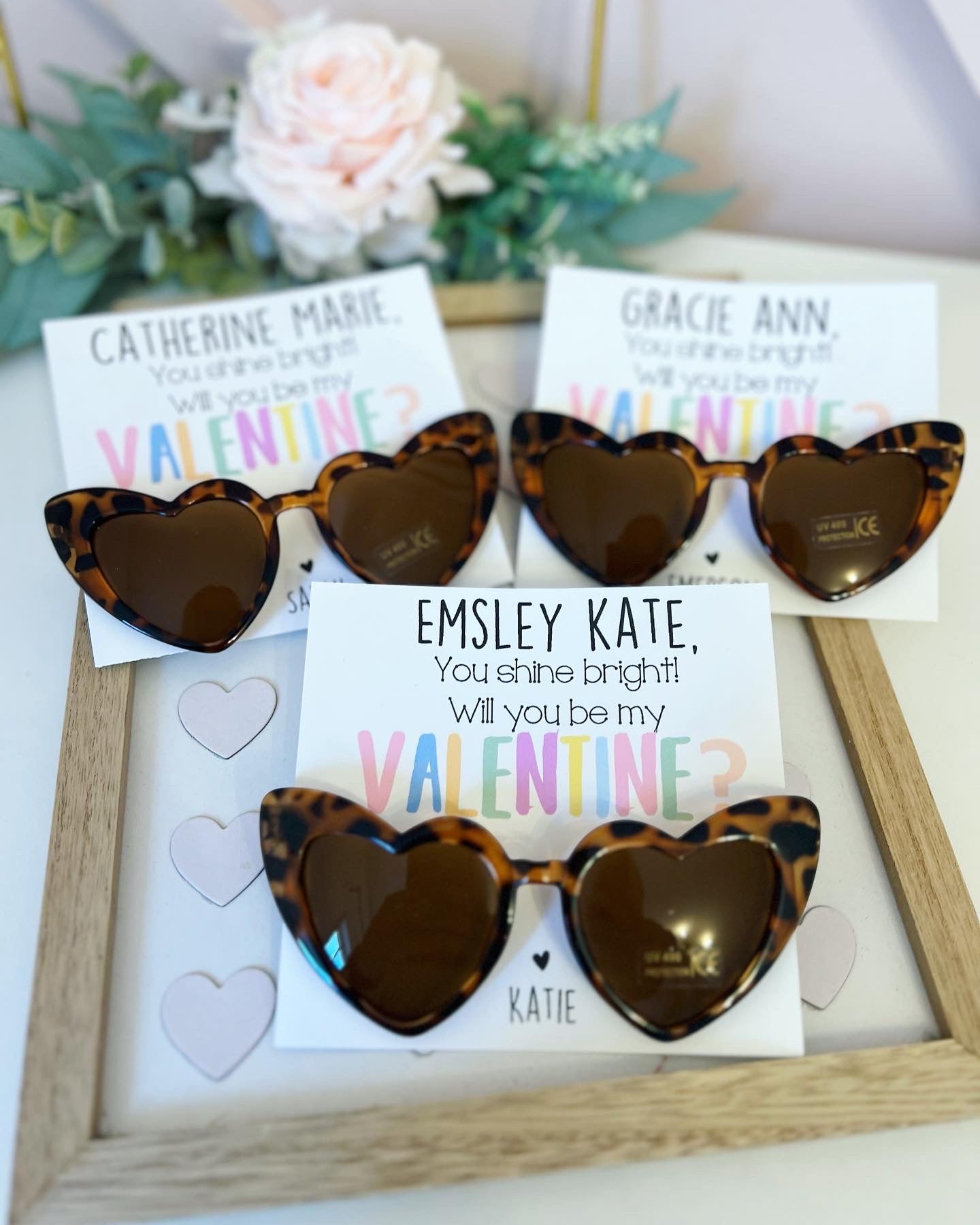 Valentine's day kids heart sunglasses!